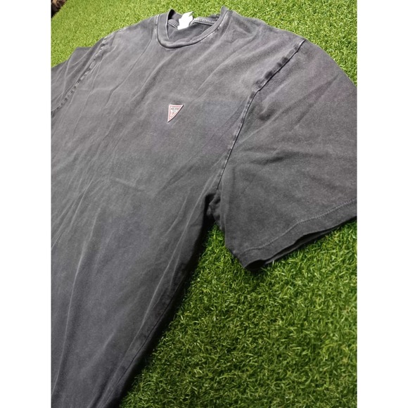 Guess Originals T Shirt Mens Large Gray Cotton Spellout Graphic Logo Regular Fit - Picture 3 of 7